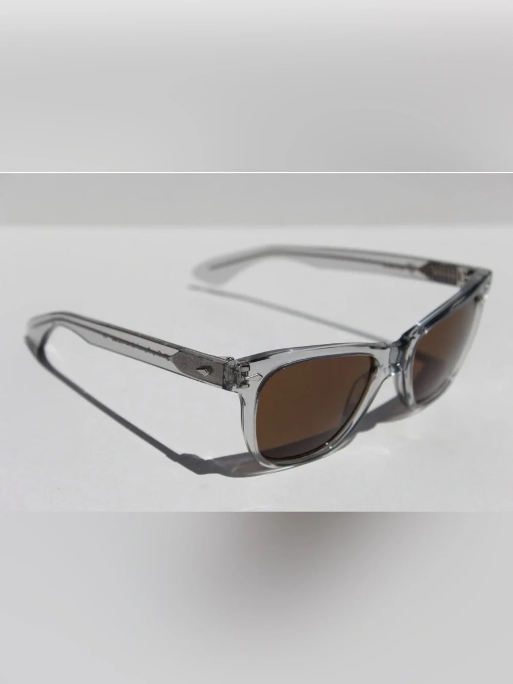 NWT American Optical “Saratoga” Gray Crystal Brown Lenses 52mm= “JFK Sunglasses”
